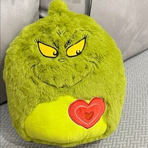 Squishmallows FuzzAMallows Grinch Plush Stuffed Small Green Christmas Dr Seuss